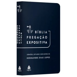 Bíblia Pregação Expositiva | RA |PU luxo azul